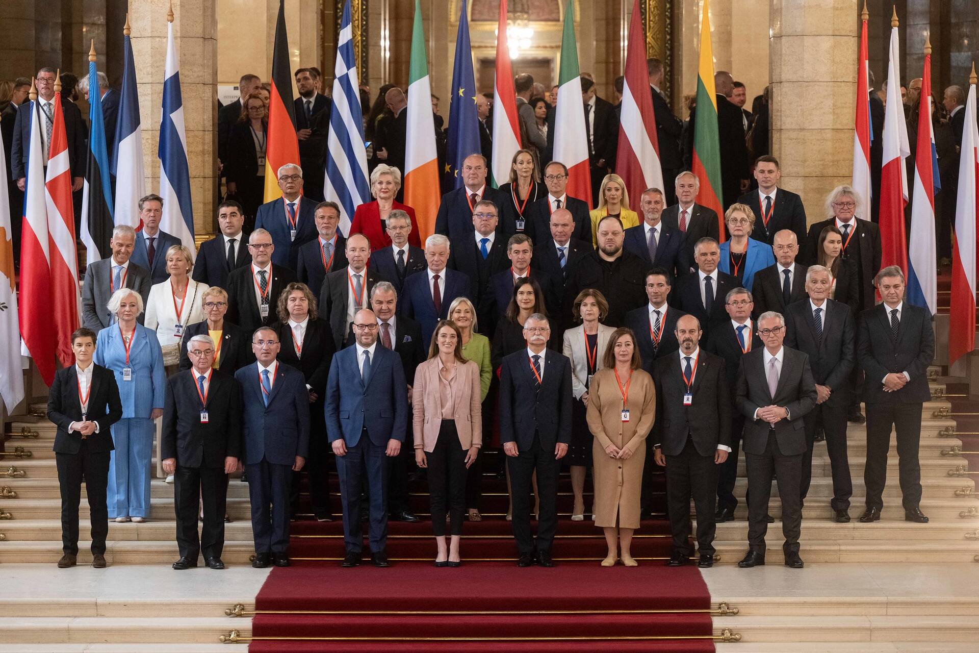 De deelnemers aan de EUSC in Boedapest