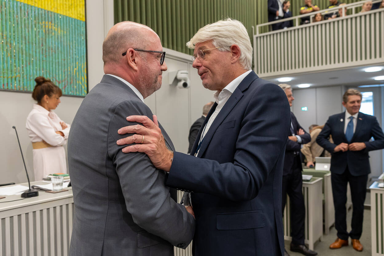 Na de afscheidsspeeches was er gelegenheid tot felicitaties