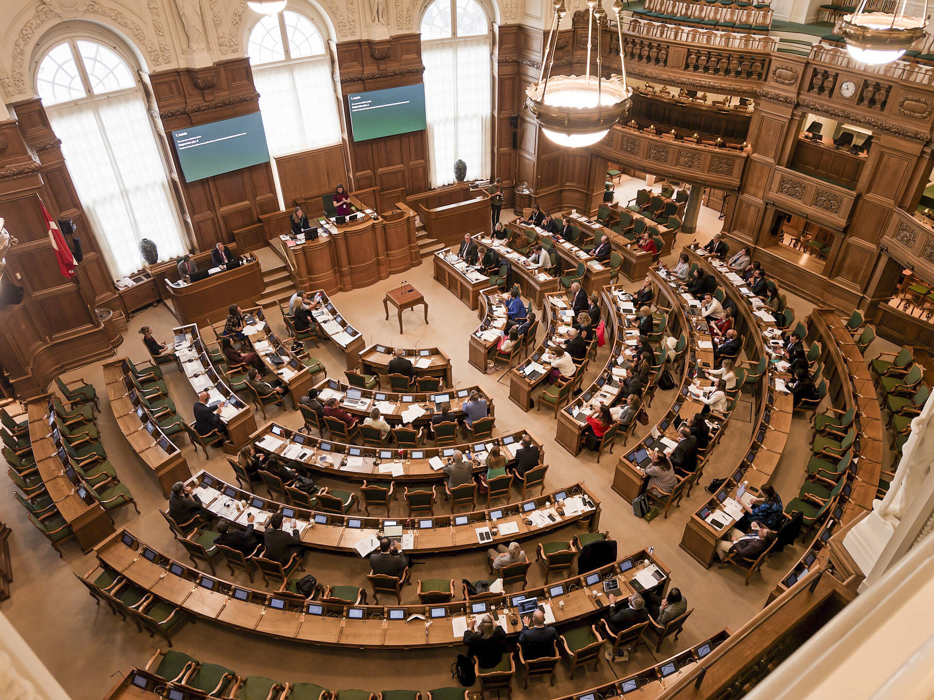Het parlement van Denemarken waar de conferentie plaatsvond